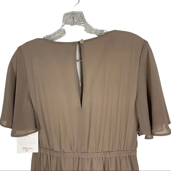 emily empire maxi dress Show Me Your Mumu NWT Emily Empire Maxi Dress in Emerald Chiffon Sz XXS